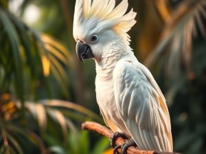 Kakadu biała (Cacatua alba) – charakter i wymagania dotyczące opieki