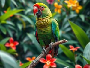 Barwnica molucka (Eclectus roratus): charakter i wymagania hodowlane