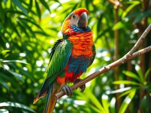 Lorysa górska (Trichoglossus moluccanus): charakter i wymagania hodowlane
